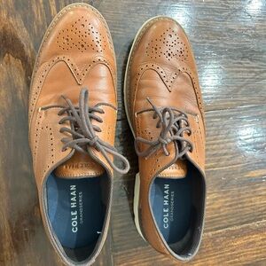 Cole Haan Men's Tan Leather Derbys